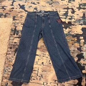 AVA & VIV Blue Wide-Leg Jeans